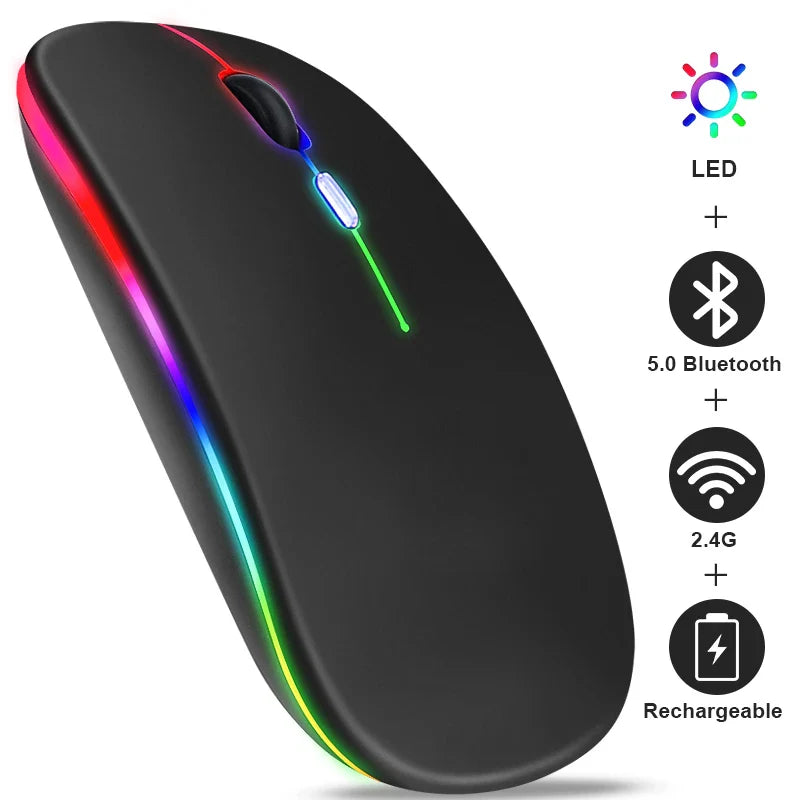 Bezprzewodowa Mysz RGB z Bluetooth